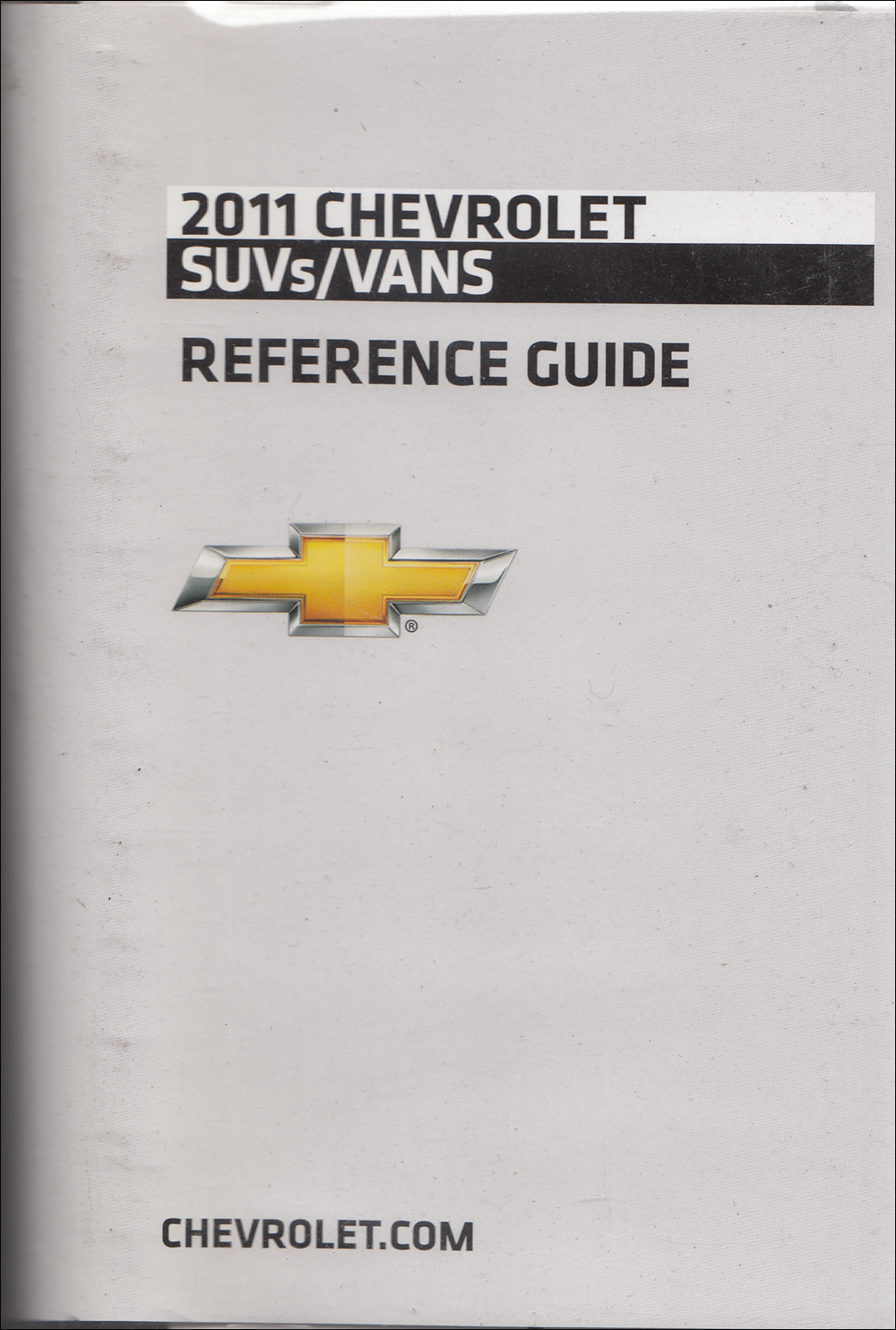 2011 Chevrolet SUV & Vans Data Book with Color & Upholstery Original