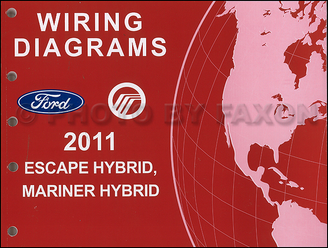 2011 Ford Escape Hybrid Mercury Mariner Hybrid Wiring Diagram Manual Original