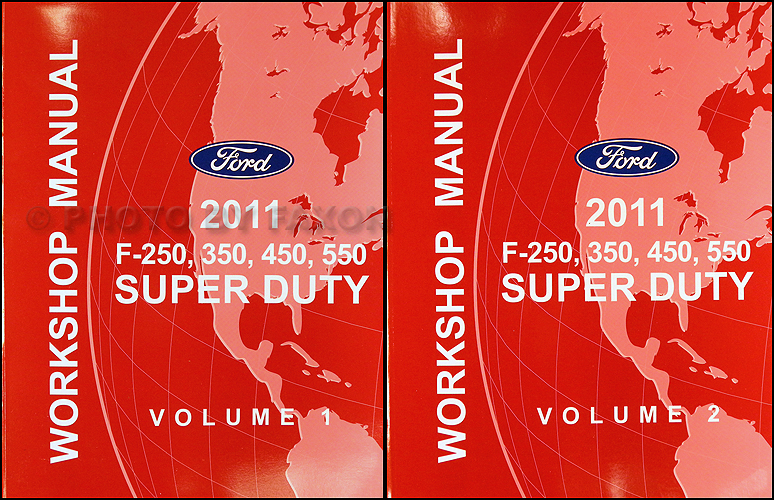 2011 Ford F-Super Duty F250 F350 F450 F550 Repair Shop Manual Set Original
