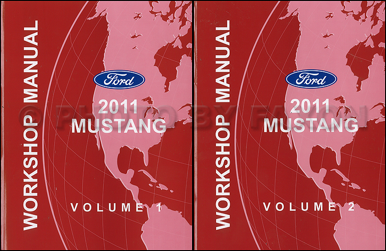2011 Ford Mustang Repair Shop Manual Original 2 Volume Set