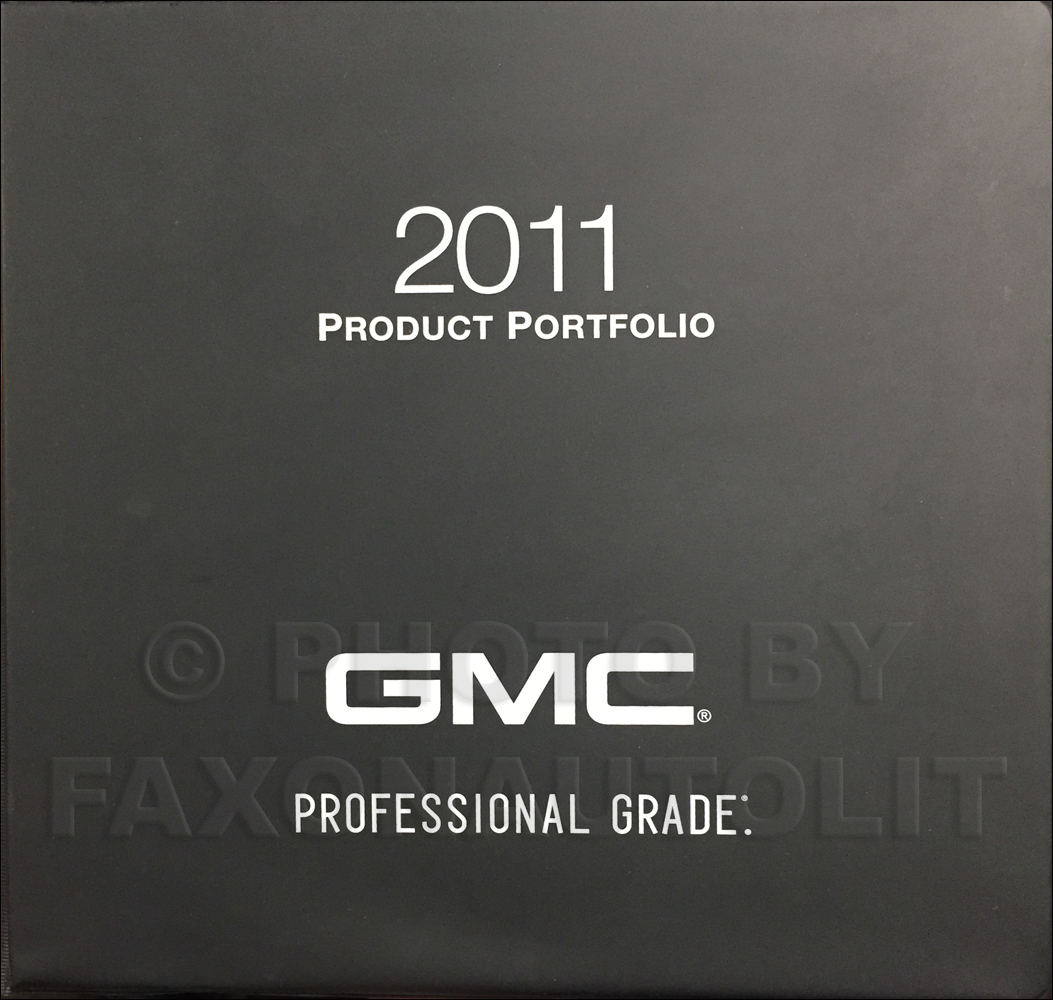 2011 GMC Light Duty Color & Upholstery Dealer Album/Data Book Original