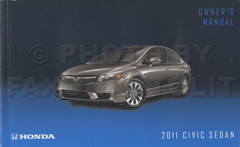 2011 Honda Civic 4 Door Sedan Owner's Manual Original