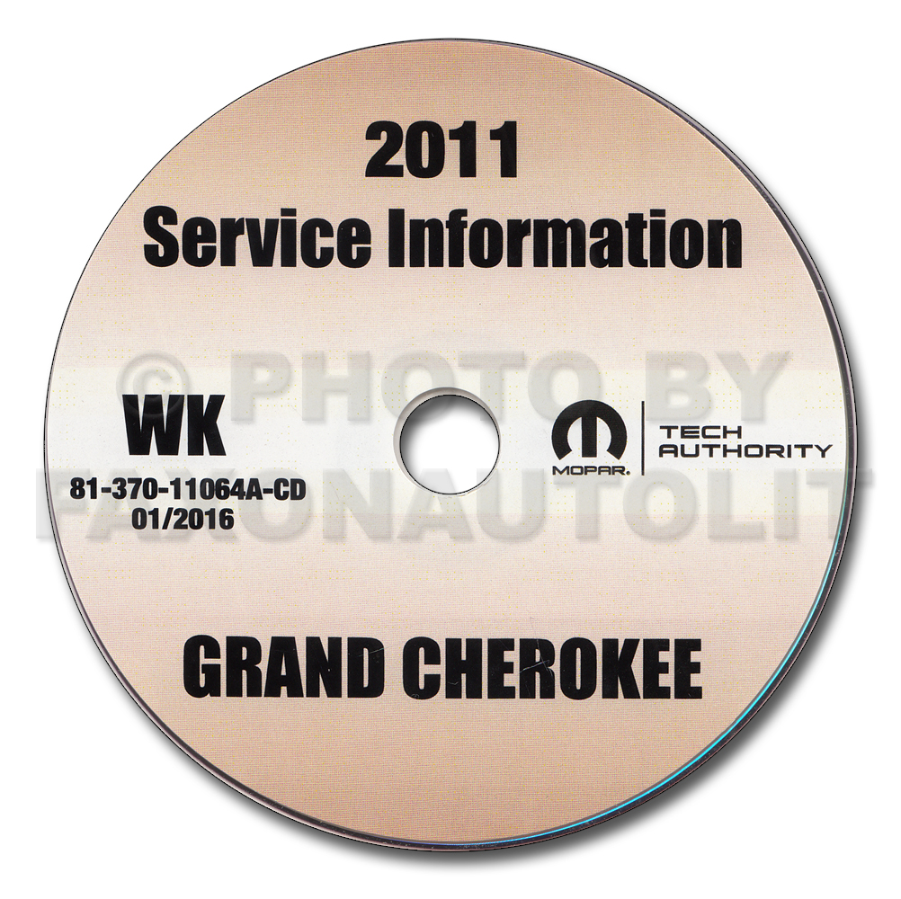 2011 Jeep Grand Cherokee Repair Shop Manual CD-ROM