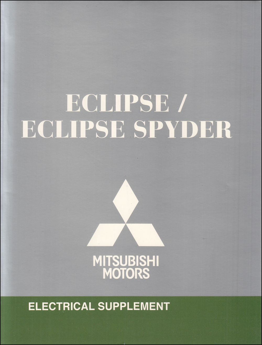 2011 Mitsubishi Eclipse & Spyder Wiring Diagram Manual Original