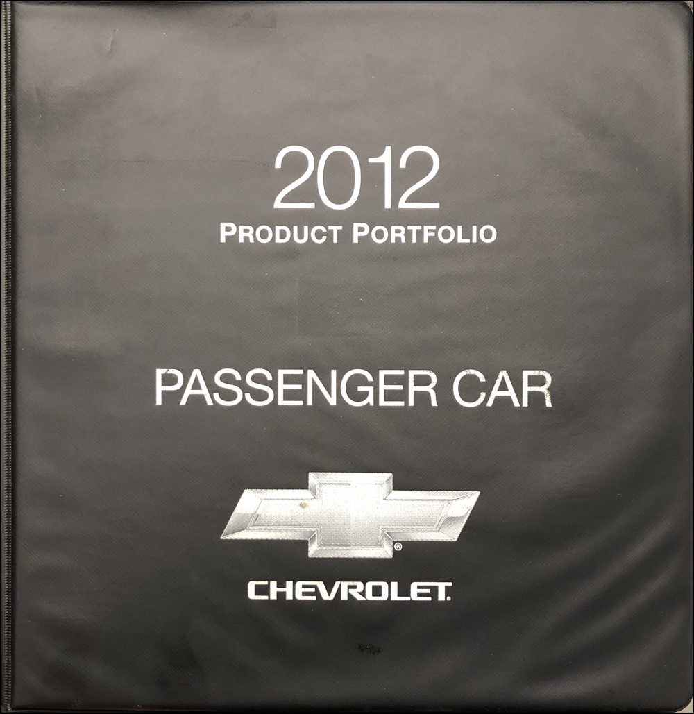 2012 Chevrolet Car Color & Upholstery Dealer Album/Data Book Original