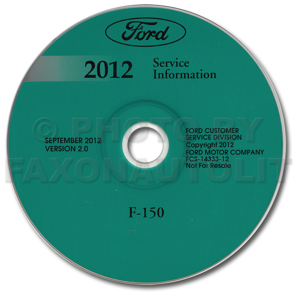 2012 Ford F-150 Pickup Truck Repair Shop Manual on CD-ROM Original