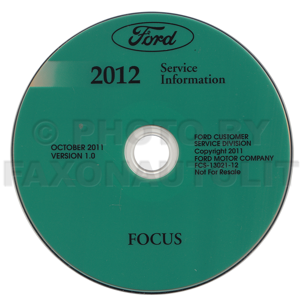 2012 Ford Focus Repair Shop Manual on CD-ROM Original