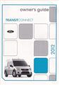 2012 Ford Transit Connect Owner's Manual Original