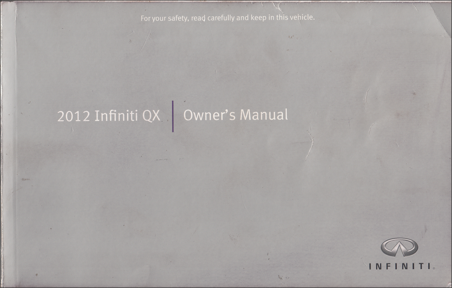 2012 Infiniti QX56 Owner's Manual Original