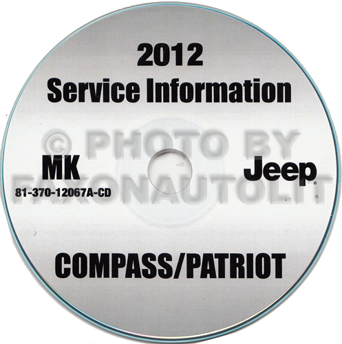 2012 Jeep Compass and Patriot Repair Shop Manual CD-ROM