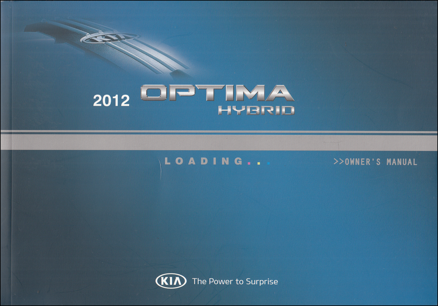 2012 Kia Optima Hybrid Owners Manual Original