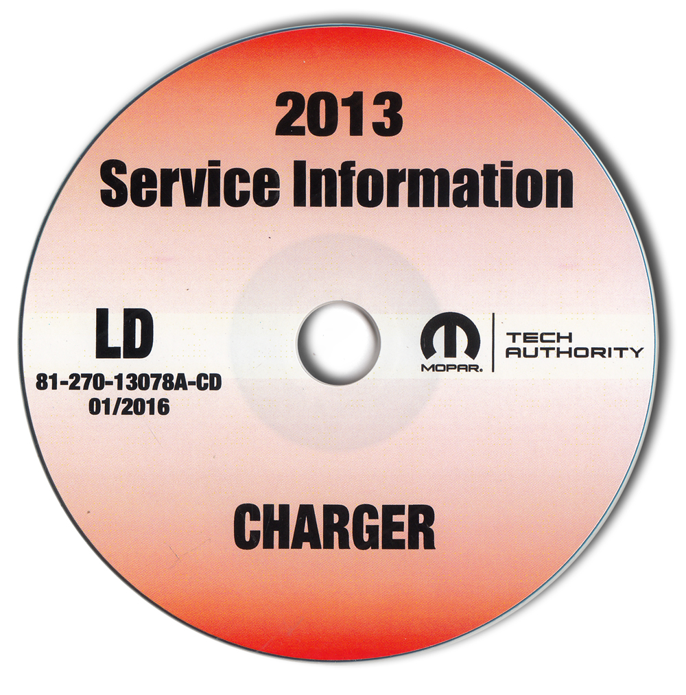 2013 Dodge Charger Repair Shop Manual CD-ROM