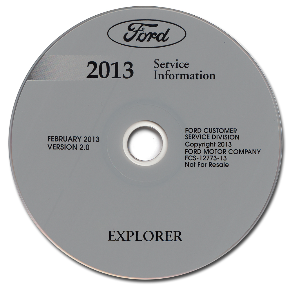 2013 Ford Explorer Repair Shop Manual on CD-ROM Original