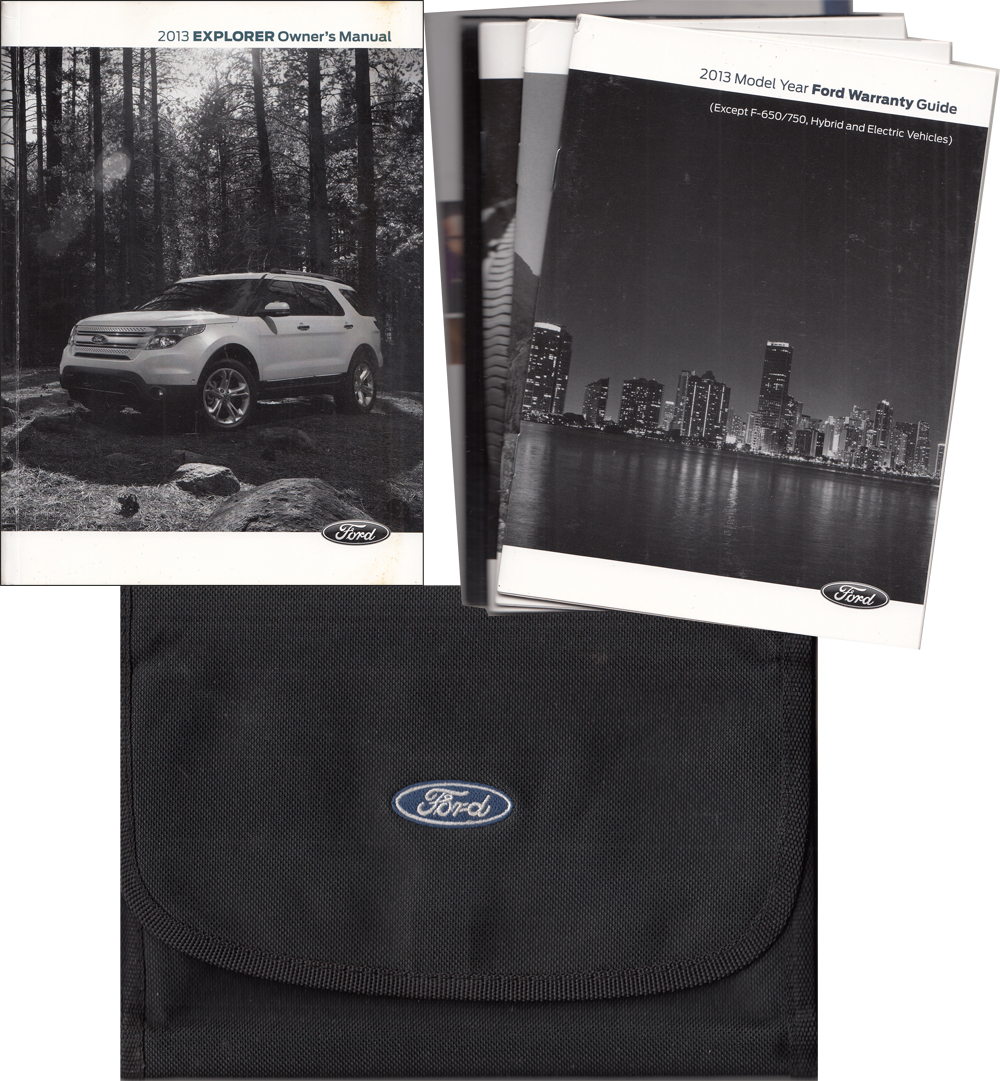 2013 Ford Explorer Owner's Manual Original With Case and Pamphlets