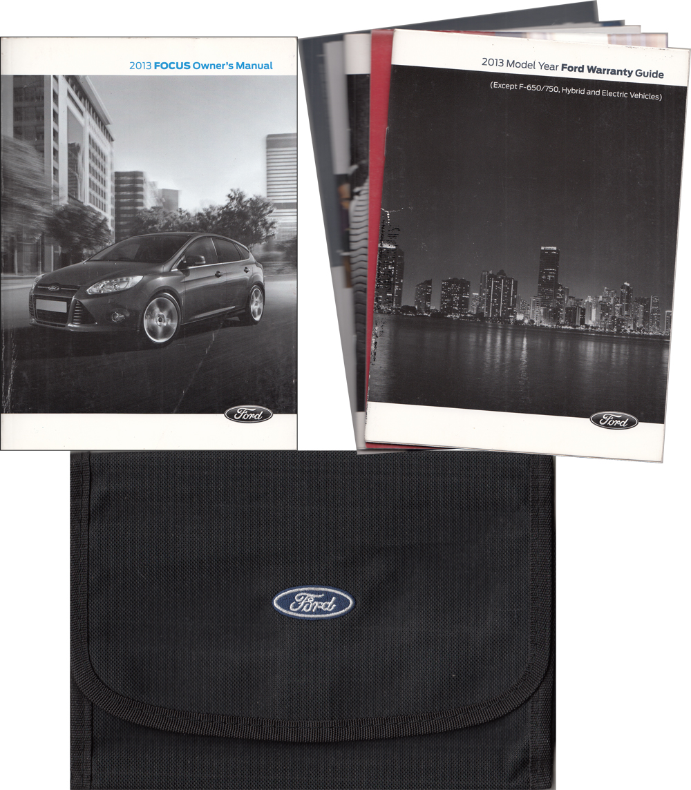 2013 Ford Focus Owner's Manual Original With Case and Pamphlets