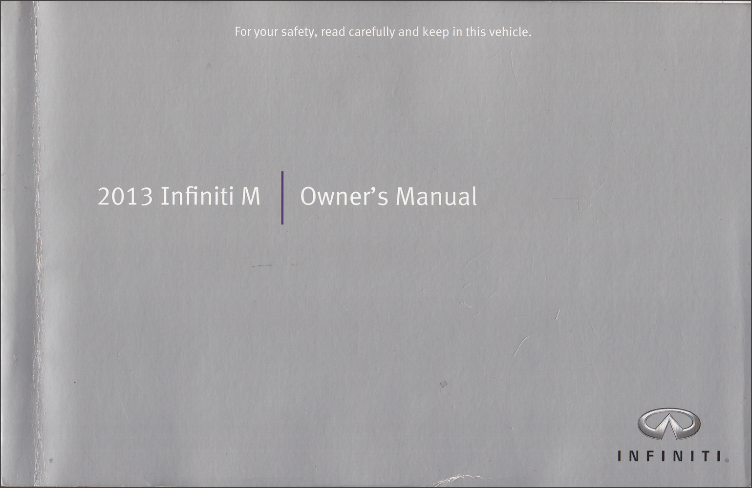 2013 Infiniti M37 and M56 Owner's Manual Original 