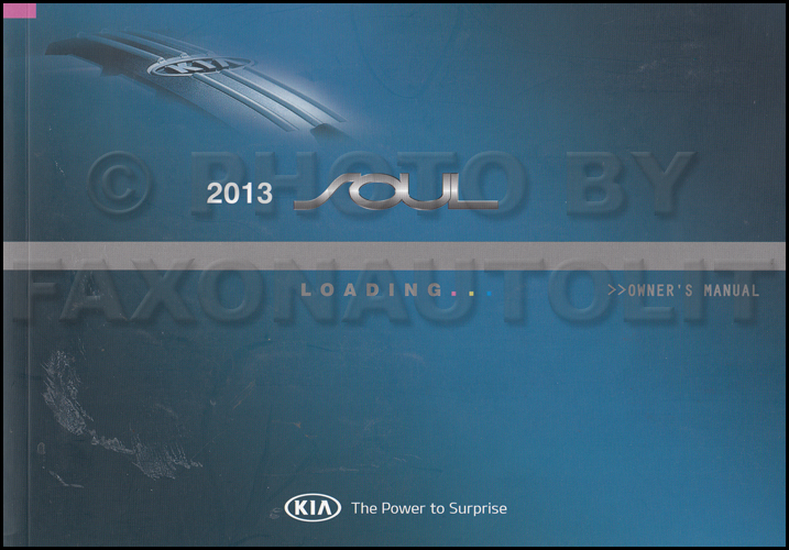 2013 Kia Soul Owners Manual Original