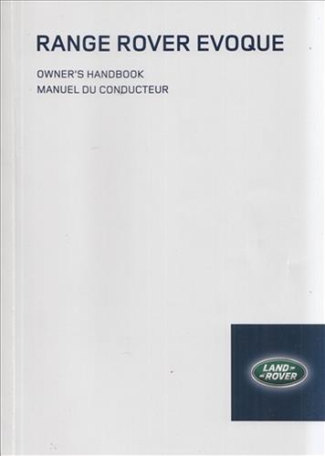 2013 Land Rover Range Rover Evoque Owner's Manual Original