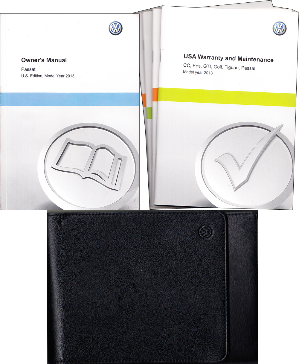 2013 Volkswagen Passat Owner's Manual Package Original