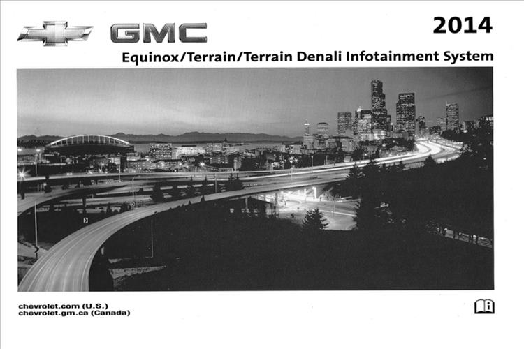 2014 Chevrolet GMC Equinox/Terrain Infotainment System Owner's Manual Original Navigation