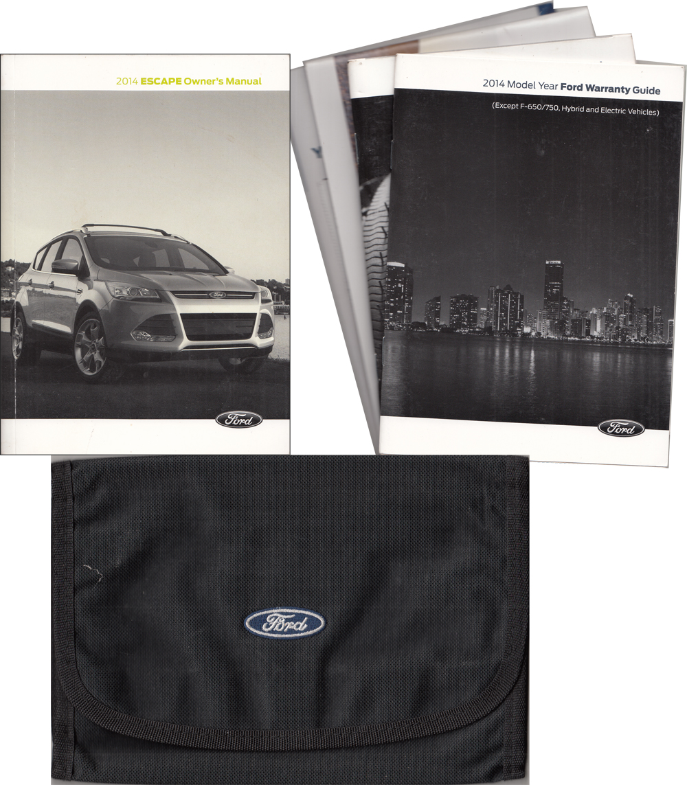 2014 Ford Escape Owner's Manual Package With Case & Pamphlets Original