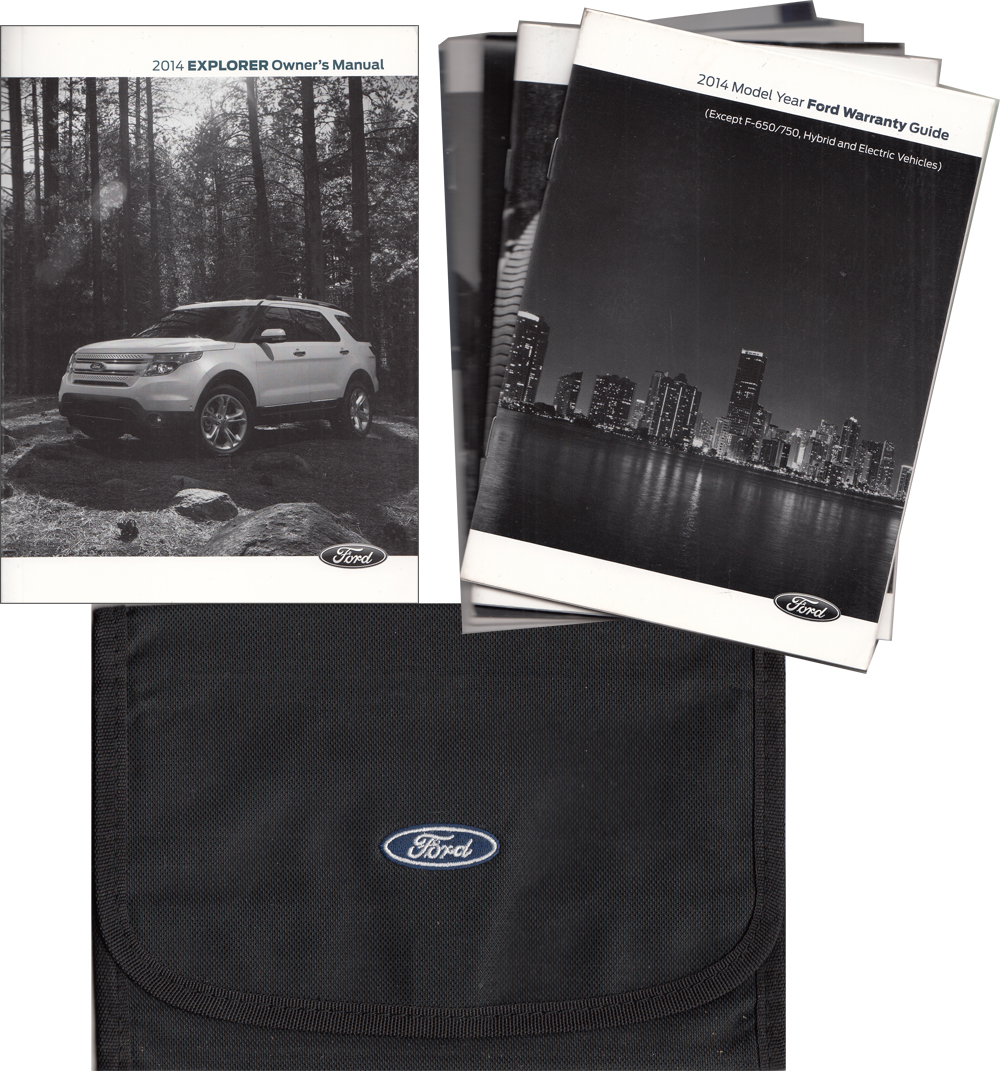 2014 Ford Explorer Owner's Manual Original With Case and Pamphlets