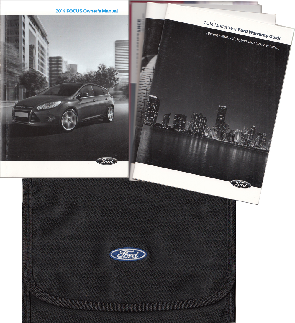 2014 Ford Focus Owner's Manual Original With Case and Pamphlets
