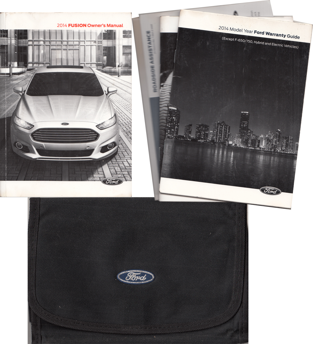 2014 Ford Fusion Gas Powered Owner's Manual Package with Case & Pamphlets Original