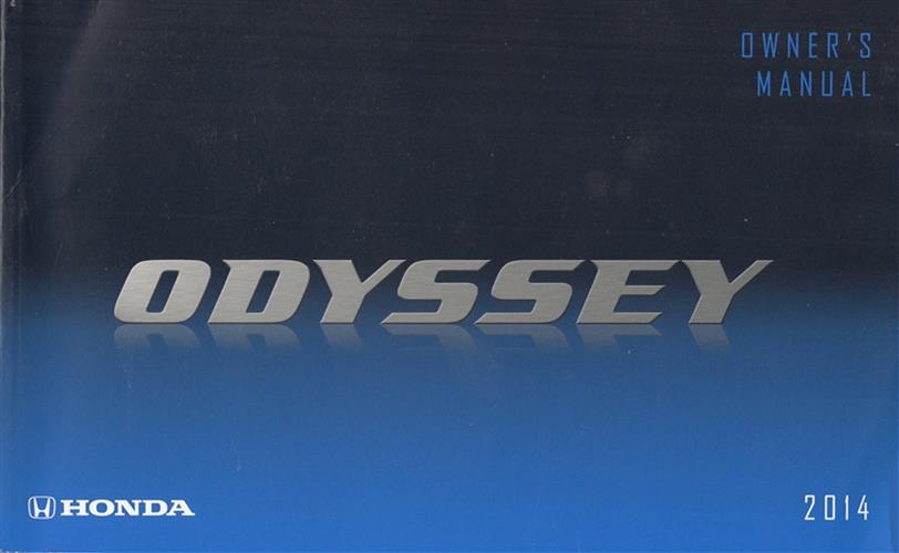 2014 Honda Odyssey Owner's Manual Original