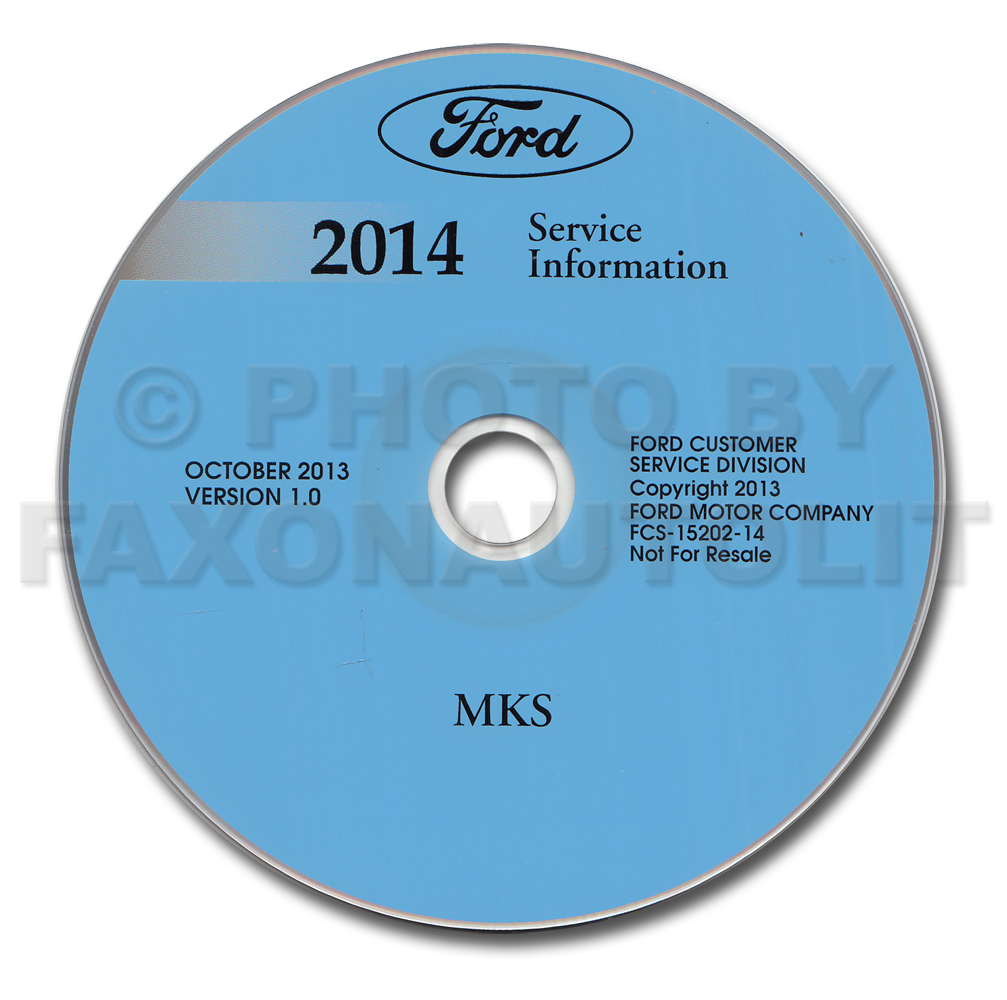 2014 Lincoln MKS Repair Shop Manual on CD-ROM Original