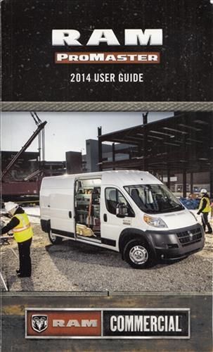 2014 Ram Promaster User Guide Owner's Manual Original