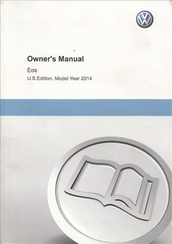 2014 Volkswagen Eos Owner's Manual Original