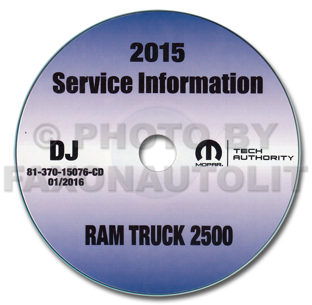 2015 Dodge Ram Pickup Truck 2500 Repair Shop Manual CD-ROM