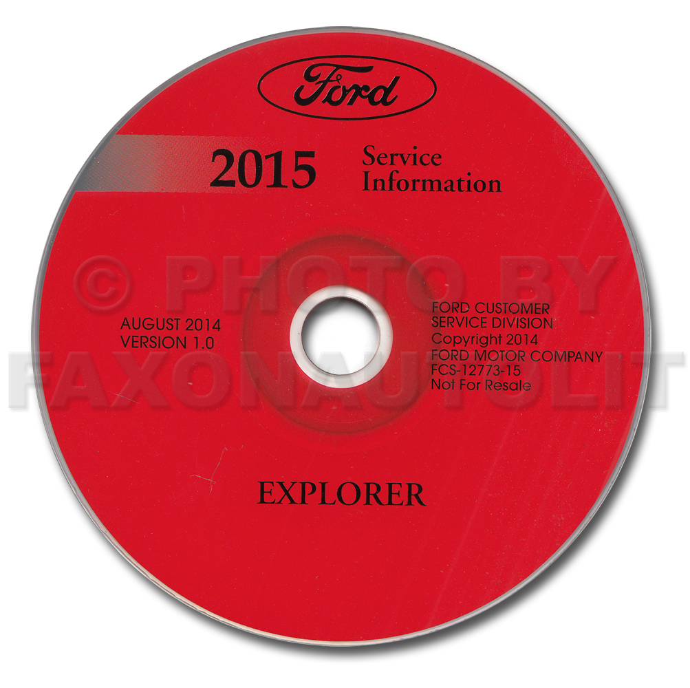 2015 Ford Explorer Repair Shop Manual on CD-ROM Original