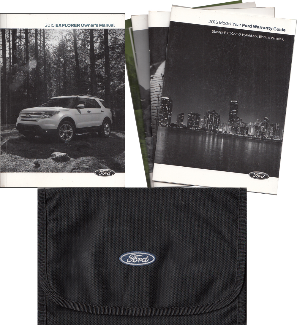 2015 Ford Explorer Owner's Manual Original With Case and Pamphlets