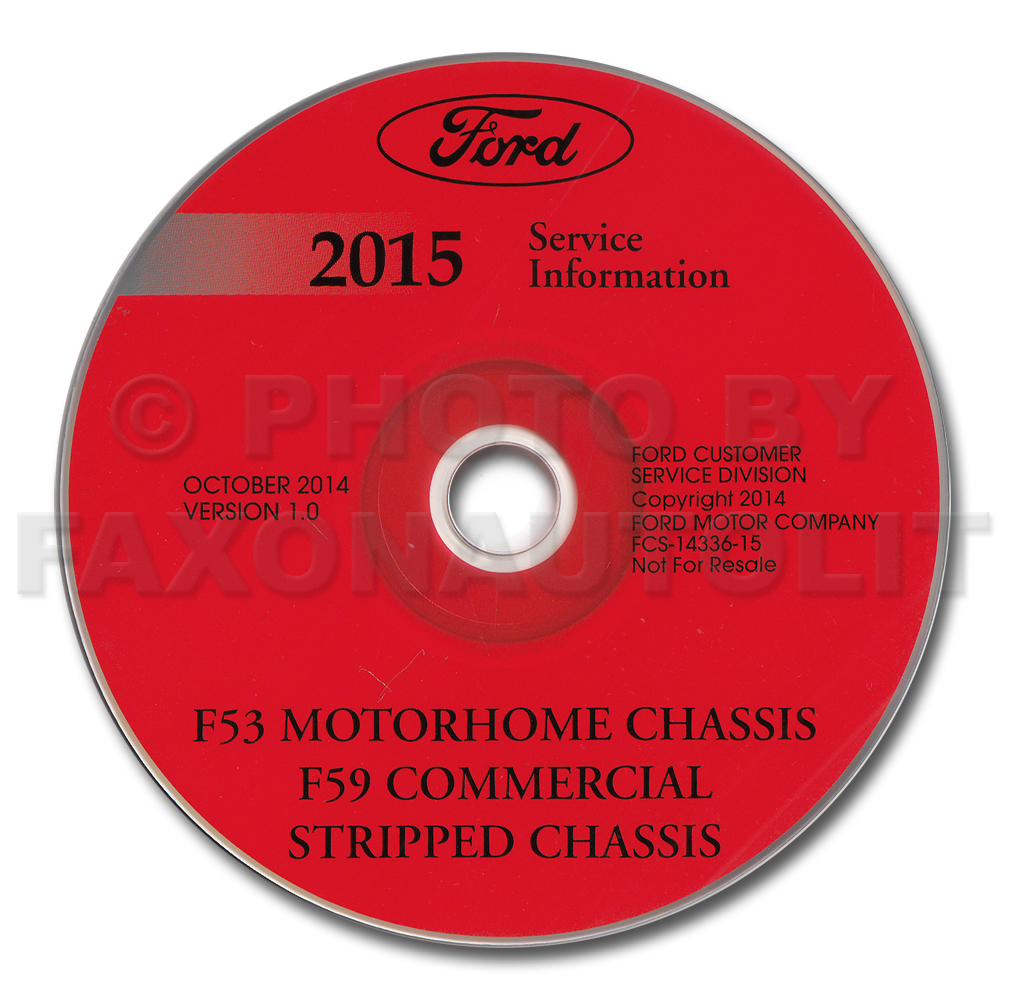2015 Ford F53 Motorhome Repair Shop Manual on CD-ROM Original