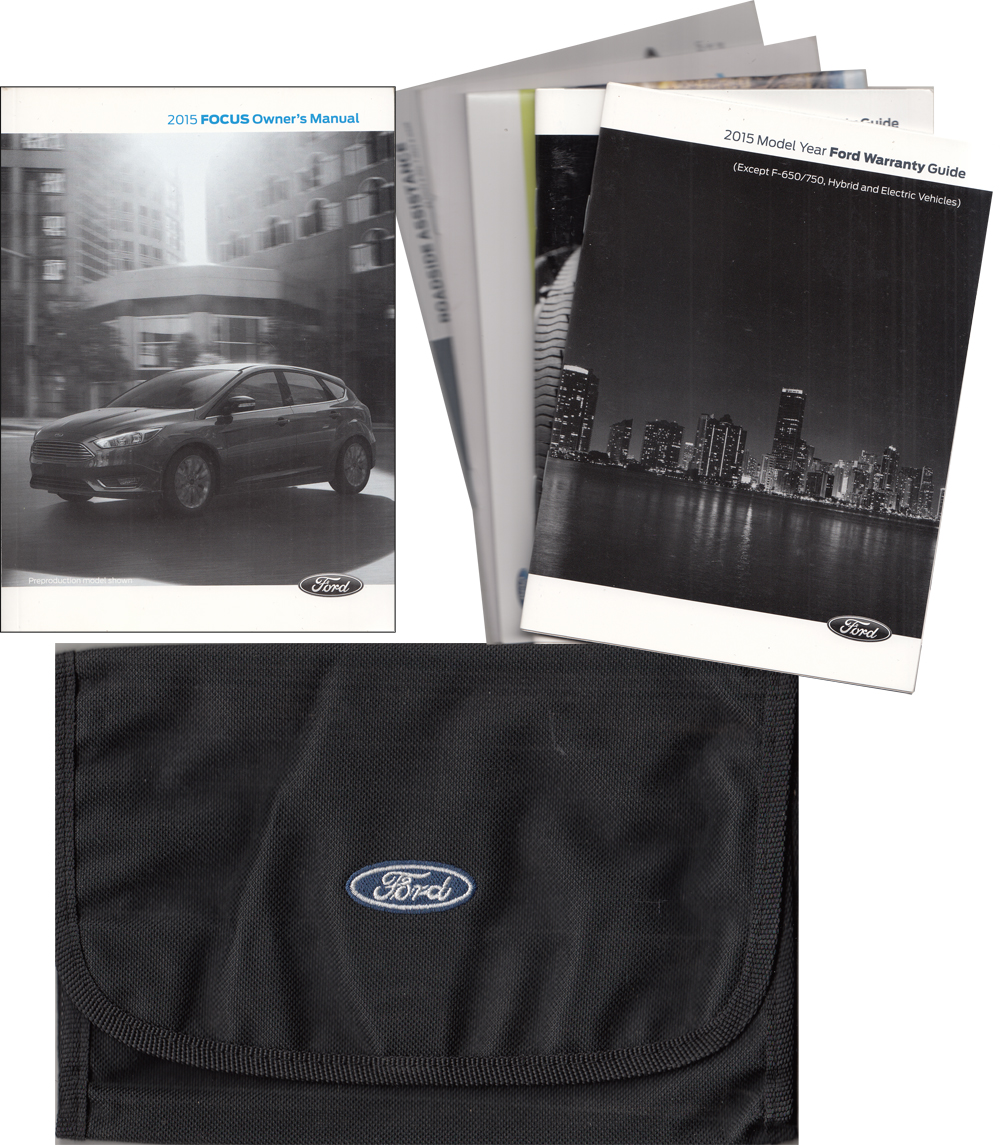 2015 Ford Focus Owner's Manual Original With Case and Pamphlets