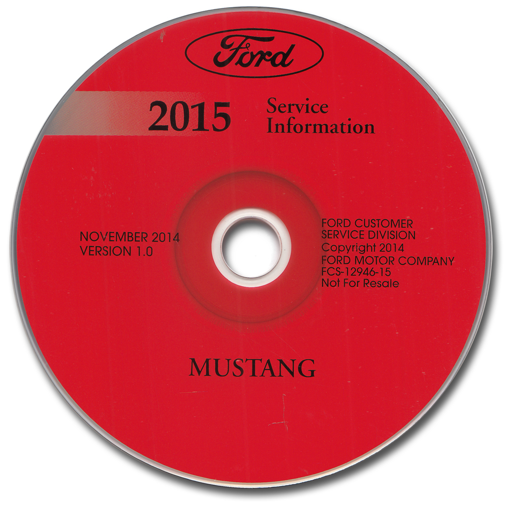 2015 Ford Mustang Repair Shop Manual on CD-ROM Original