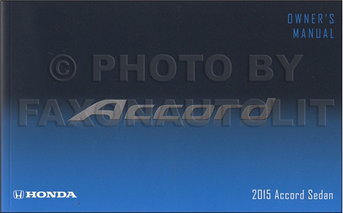 2015 Honda Accord Sedan Owner's Manual Original
