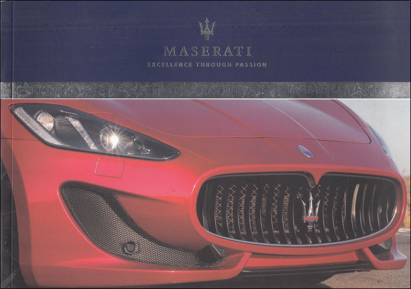 2015 Maserati GranTurismo Convertible Owner's Manual Original