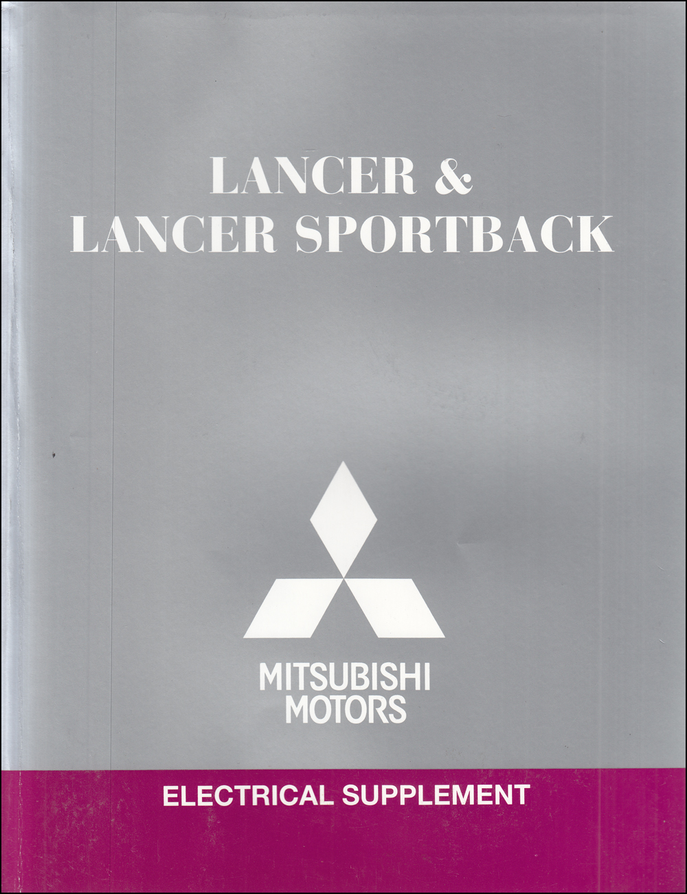 2015 Mitsubishi Lancer & Lancer Sportback Wiring Diagram Manual Original 