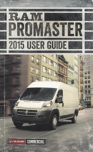 2015 Ram Promaster User Guide Owner's Manual Original