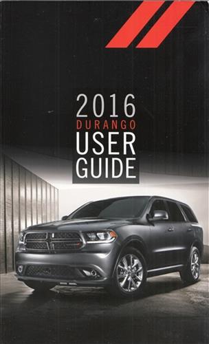 2016 Dodge Durango User Guide Owner's Manual Original 