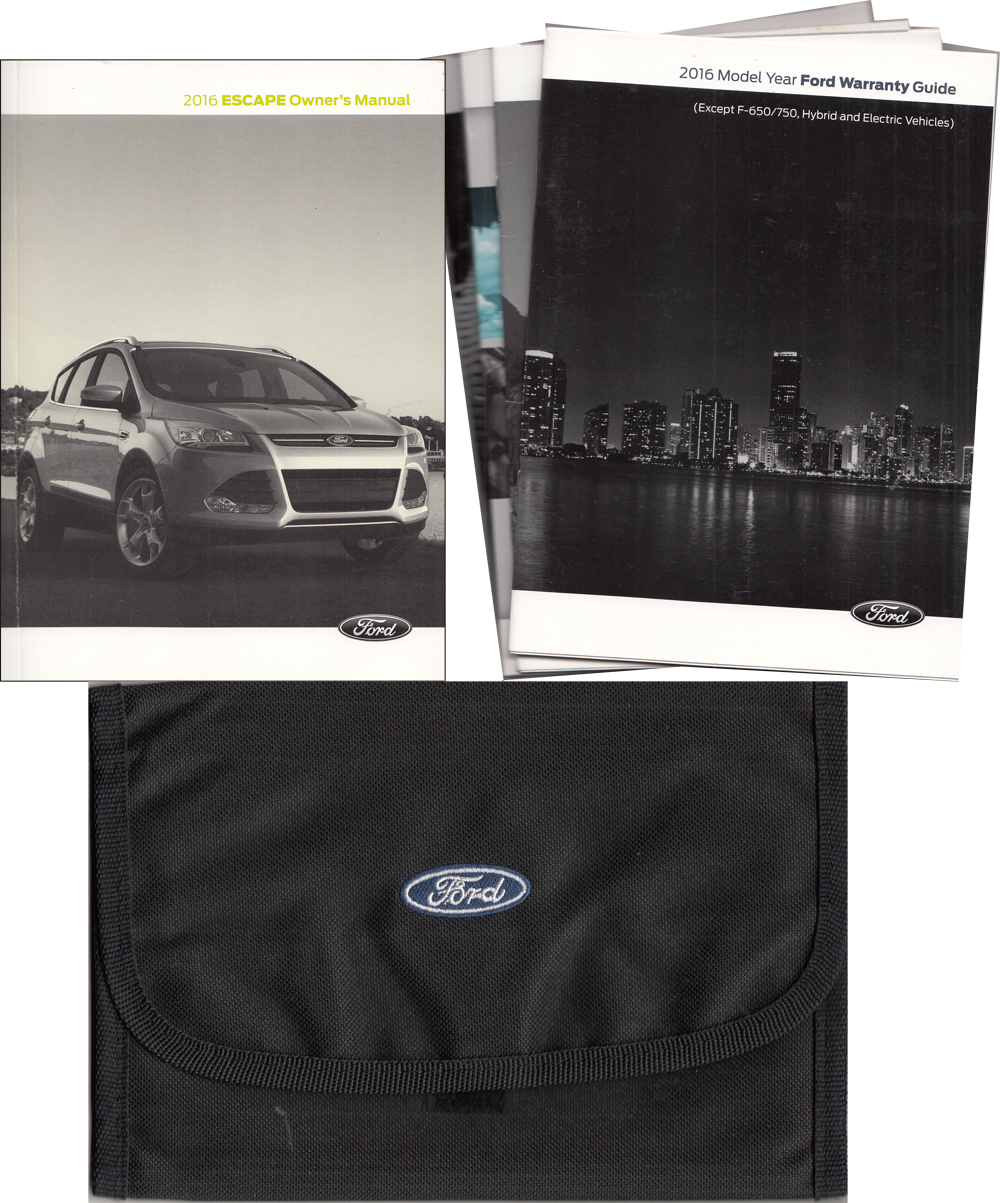 2016 Ford Escape Owner's Manual Package With Case & Pamphlets Original