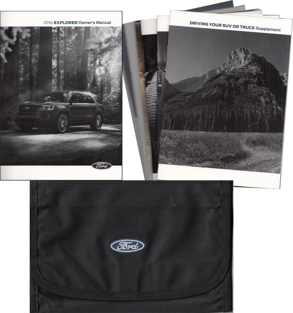 2016 Ford Explorer Owner's Manual Original With Case and Pamphlets
