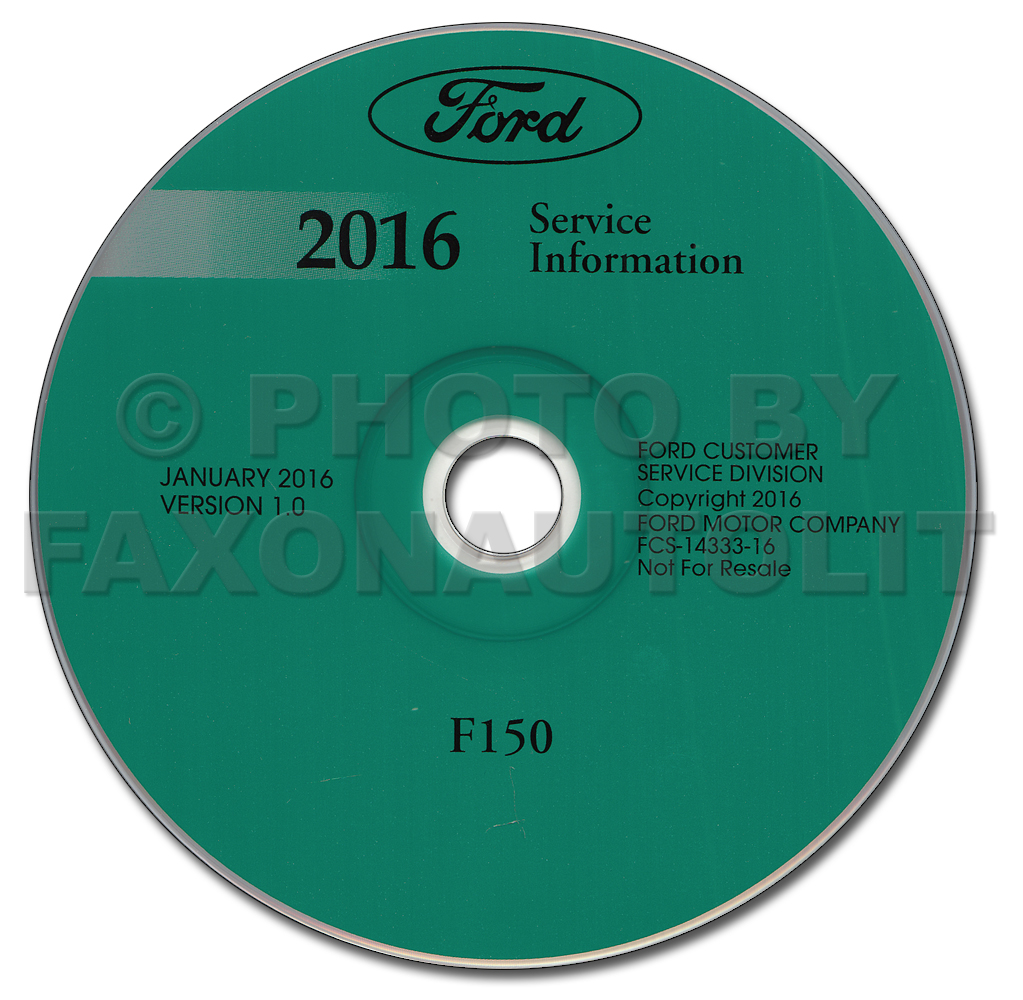 2016 Ford F-150 Repair Shop Manual on CD-ROM Original