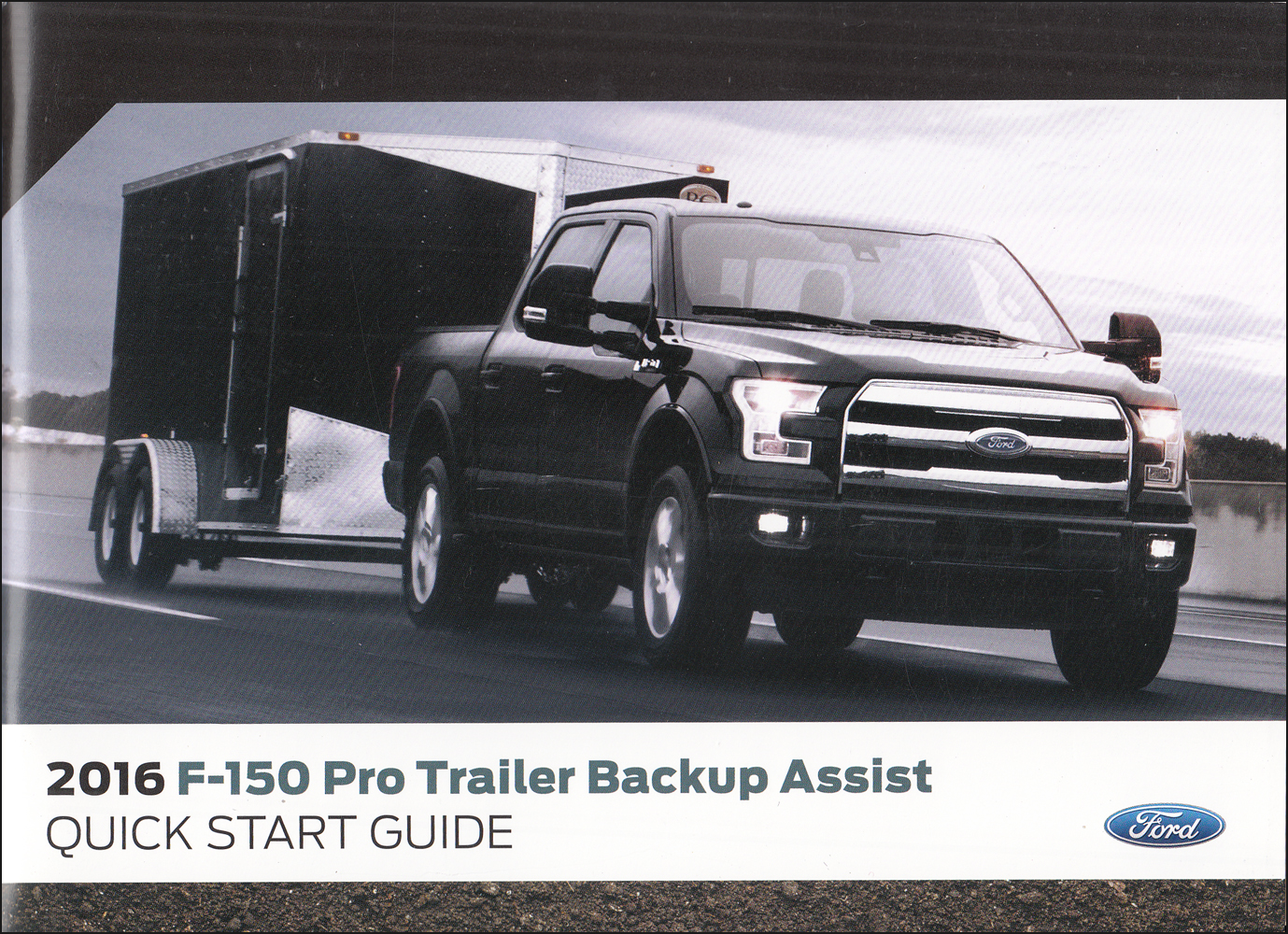 2016 Ford F-150 Trailer Backup Assist Owner's Manual Supplement Original
