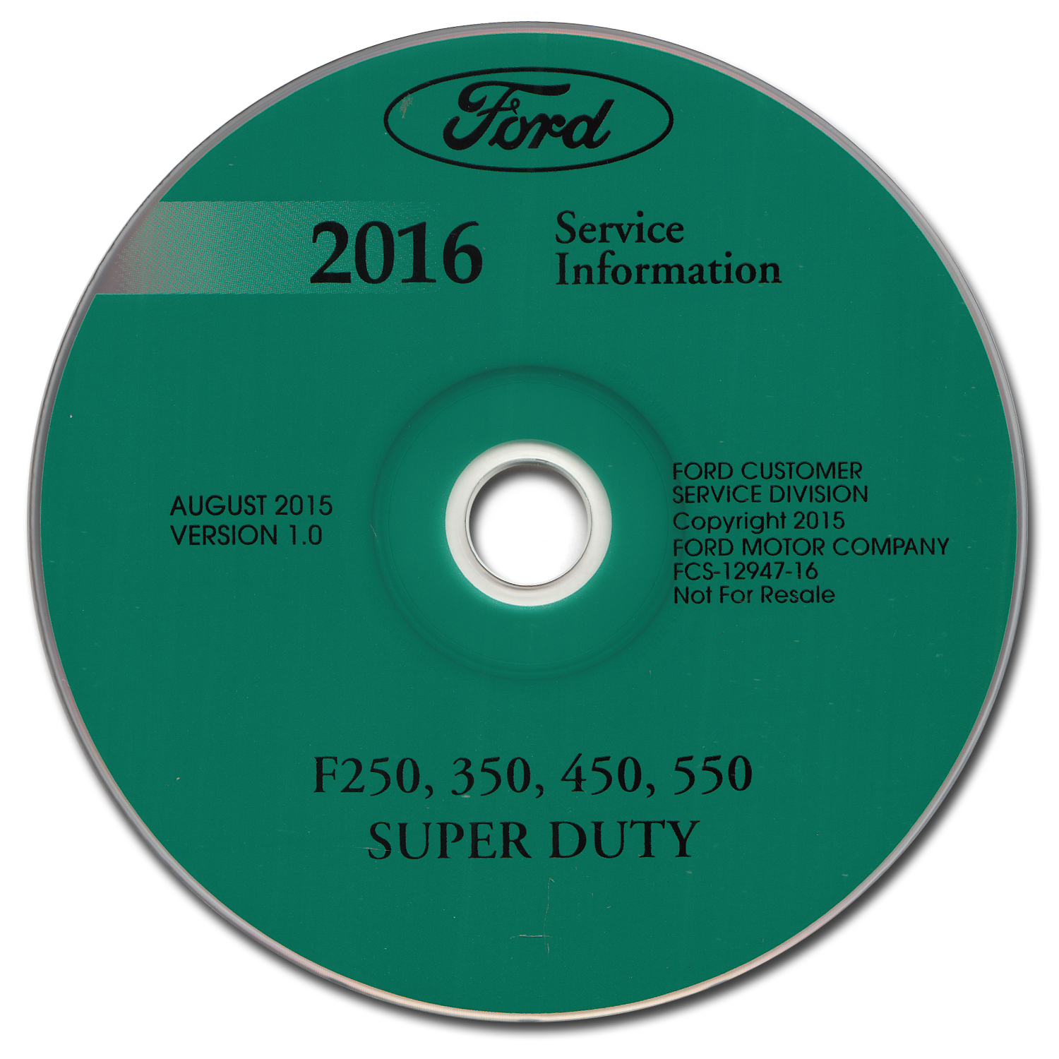 2016 Ford F250-F550 Super Duty Repair Shop Manual on CD-ROM Original
