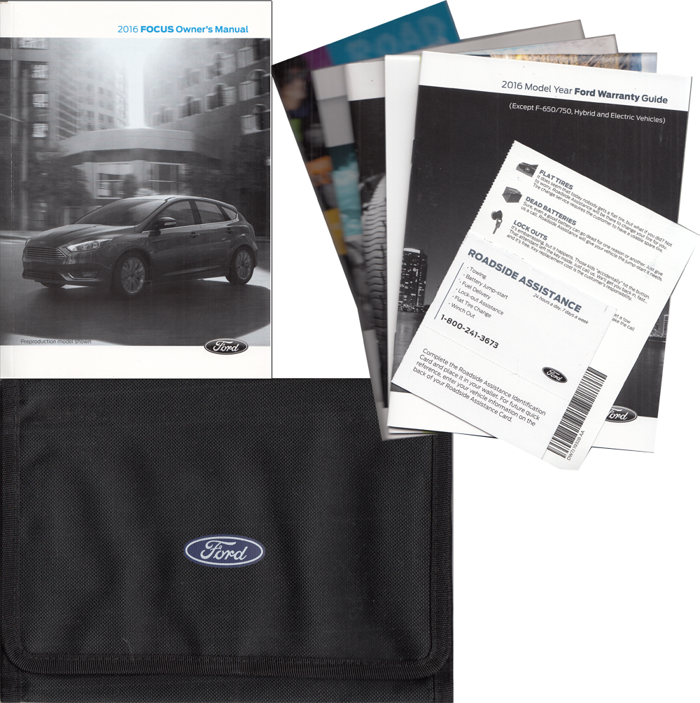2016 Ford Focus Owner's Manual Original With Case and Pamphlets