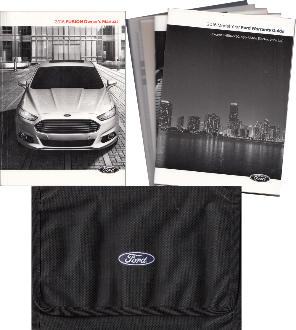 2016 Ford Fusion Owner's Manual Original With Case and Pamphlets